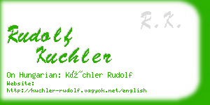 rudolf kuchler business card